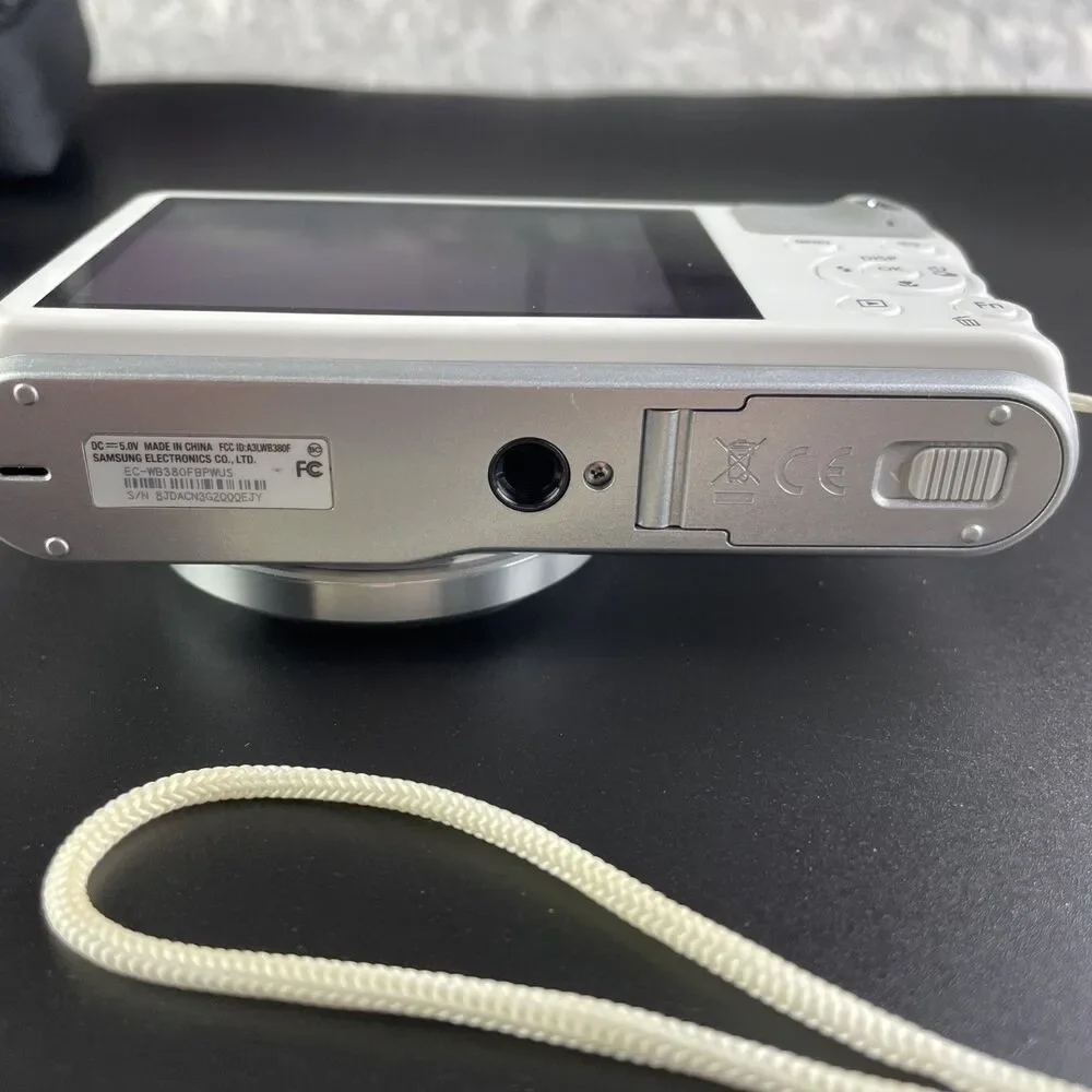 Samsung WB380F Digital Camera White 16.3MP Compact Wi-Fi 21x Optical Zoom Smart